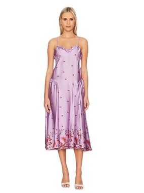 Free People x Intimately FP “On My Own” Maxi Floral Nightgown – Lilac, Medium
